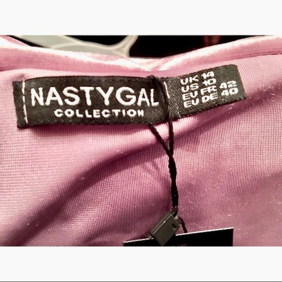 Nasty Gal Velvet Bardot Sleeve Top - Rose (10) - Picture 7 of 7